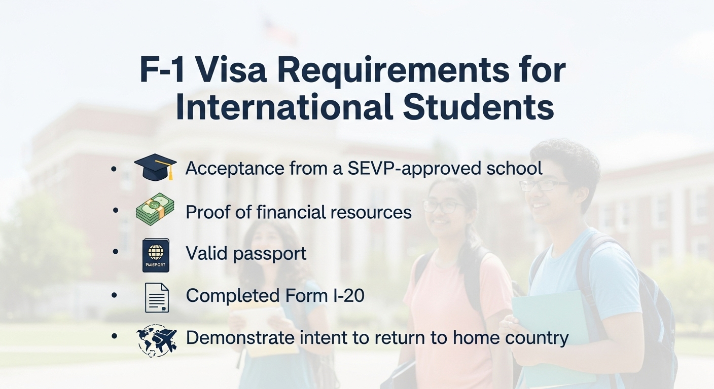 F-1 Visa Requirements for International Students