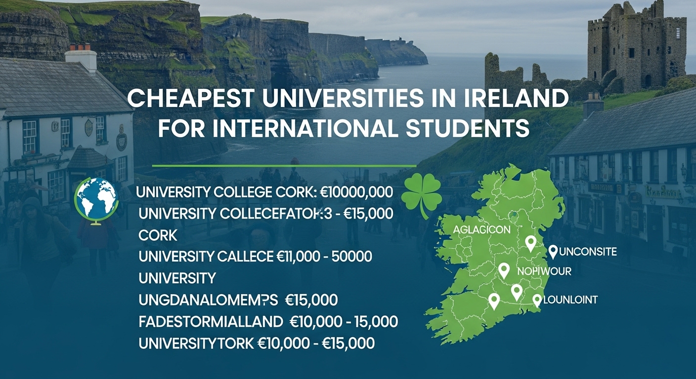 Cheapest universities in Ireland for international students
