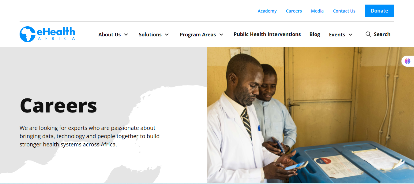 The eHealth Africa H1 2026 Internship Program