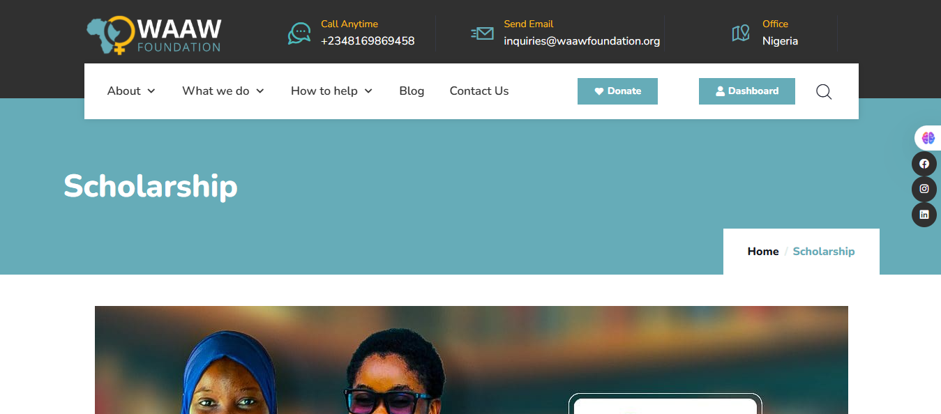 WAAW Foundation Scholarship