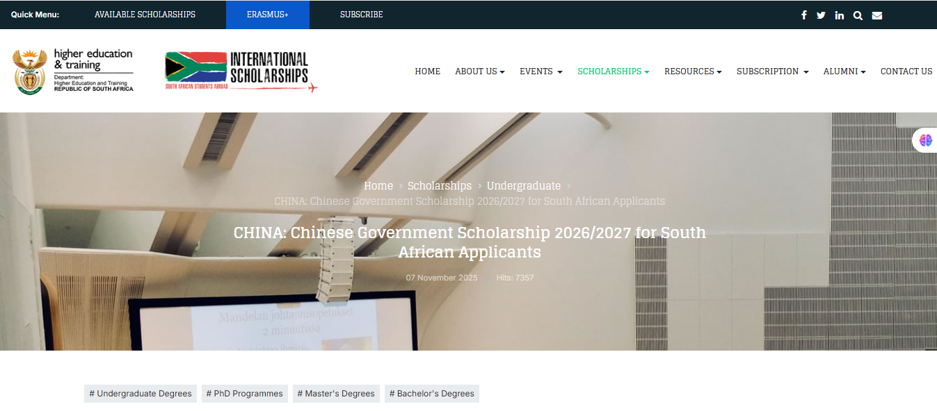 Chinese Government Scholarships