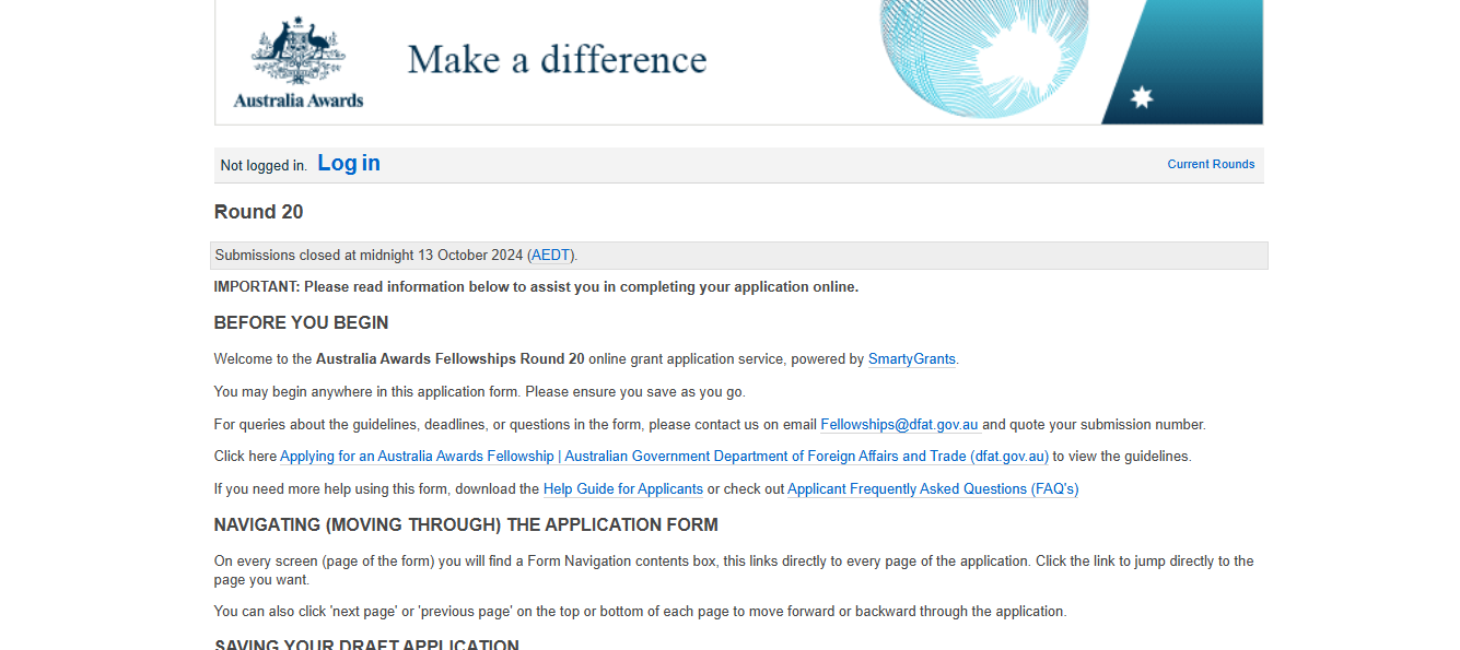 Australia Awards Fellowships