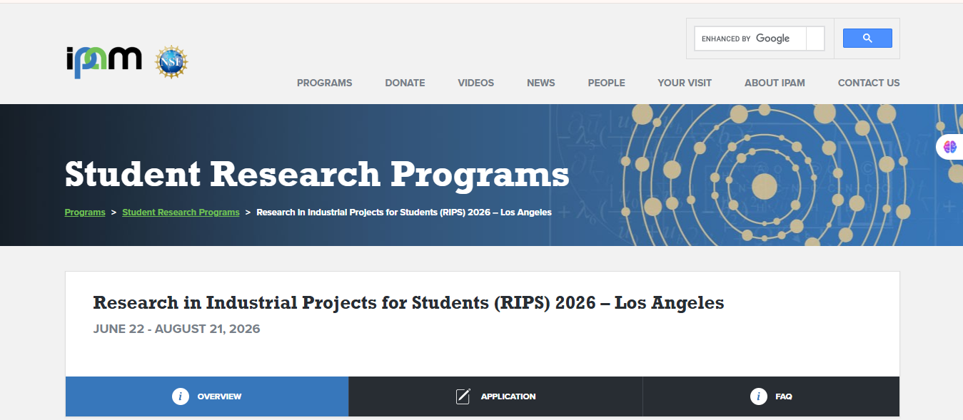 RIPS Summer Internship 2026