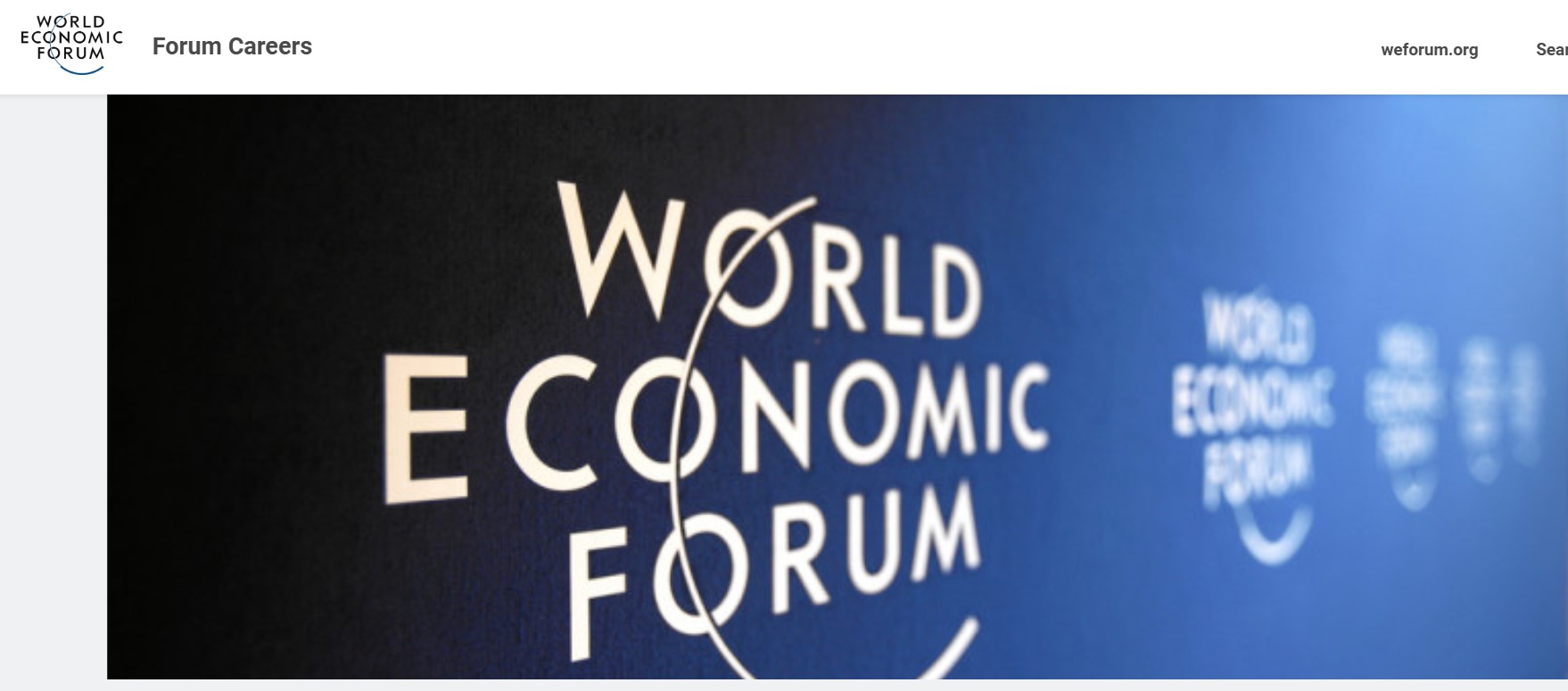 World Economic Forum Early Careers Programme Spring 2026 Cohort