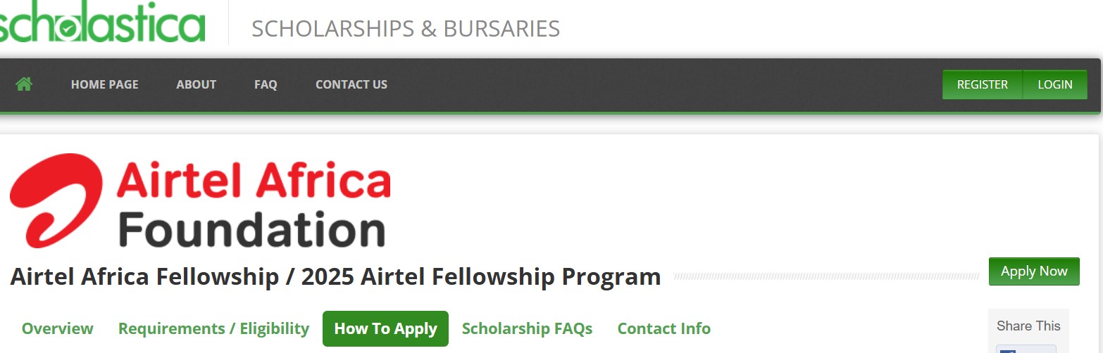 Airtel Africa Scholarship for Undergraduates 2025