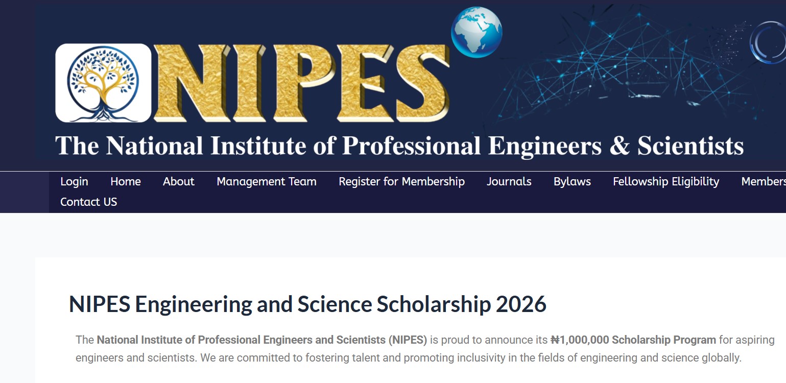 NIPES Engineering and Science Scholarship 2026