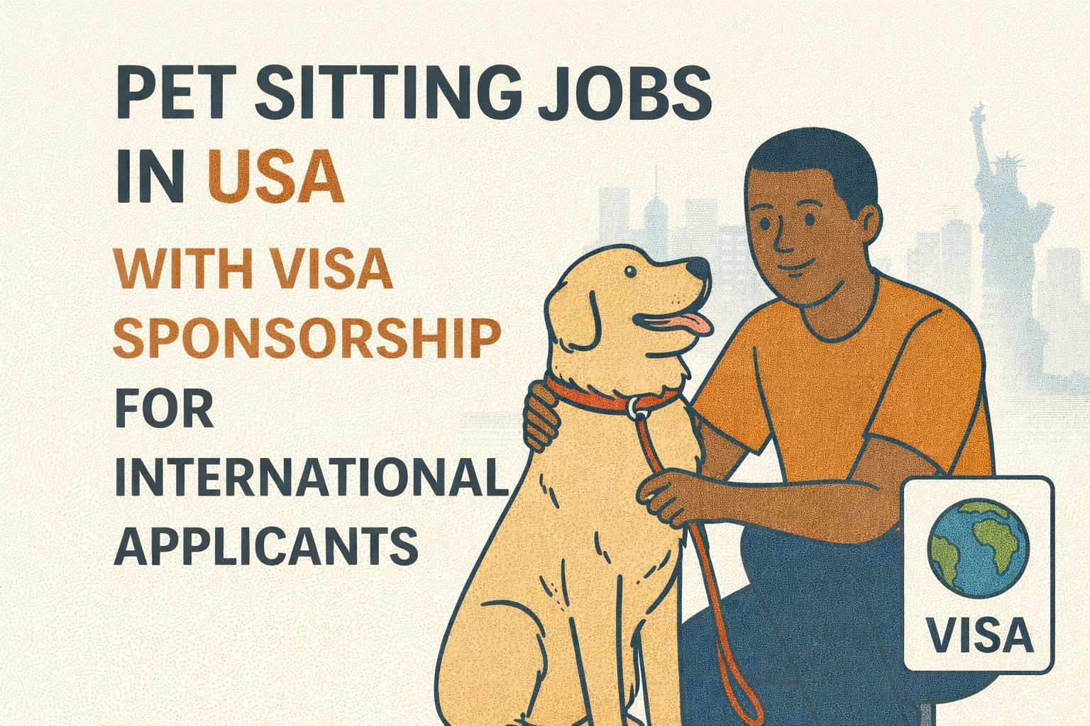 Pet Sitting Jobs in USA with Visa Sponsorship for International Applicants