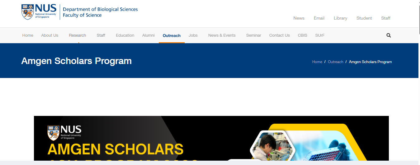 NUS Amgen Scholars Program