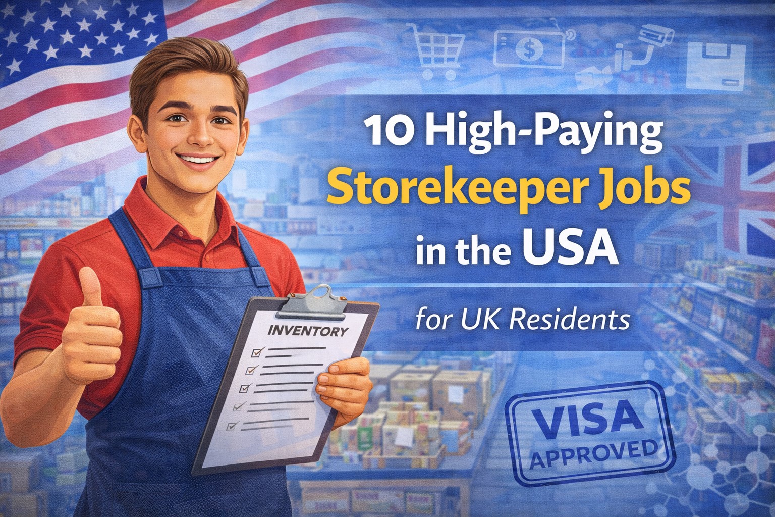 10 High-Paying Storekeeper Jobs in the USA for UK Residents