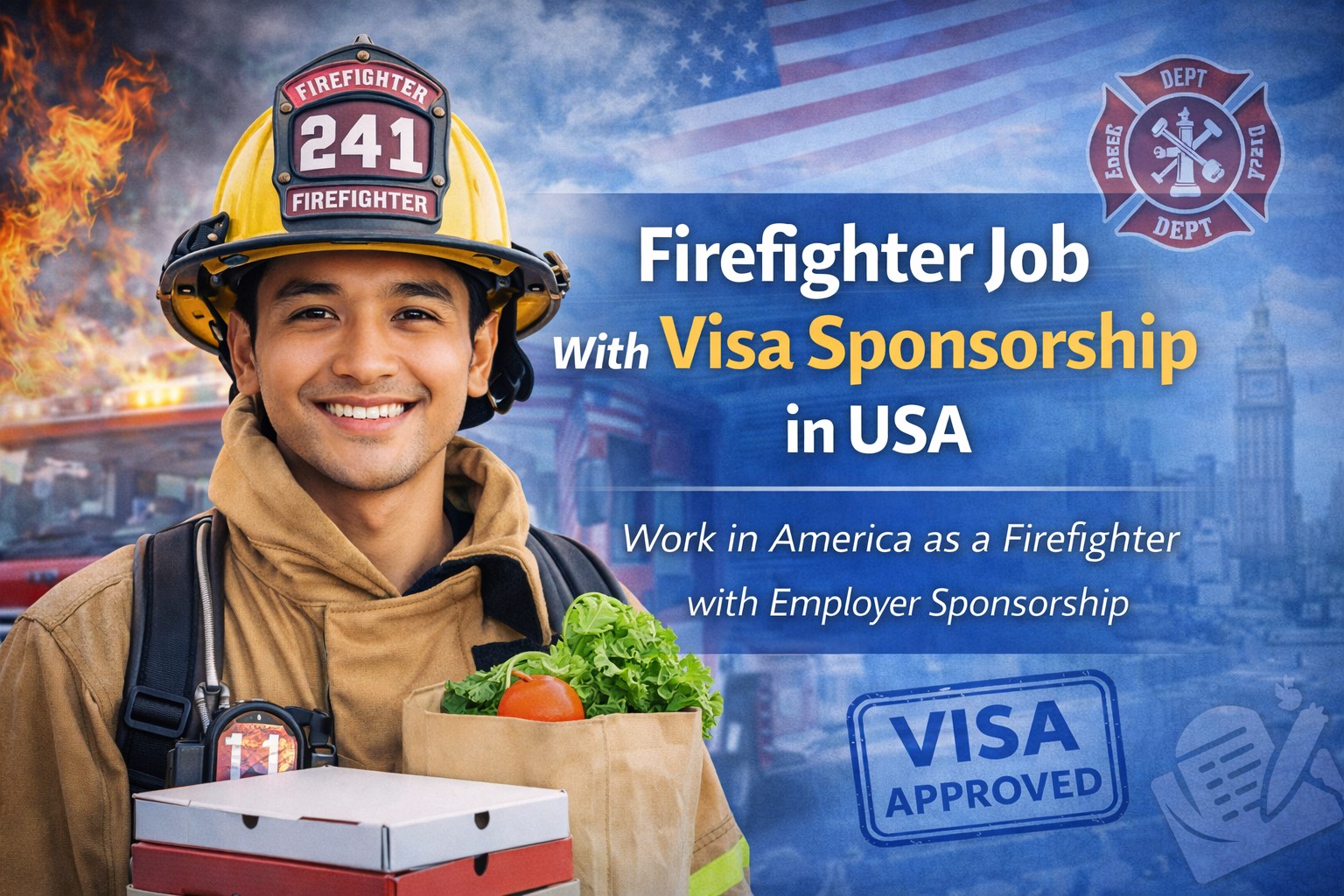 Firefighter Job With Visa Sponsorship in USA