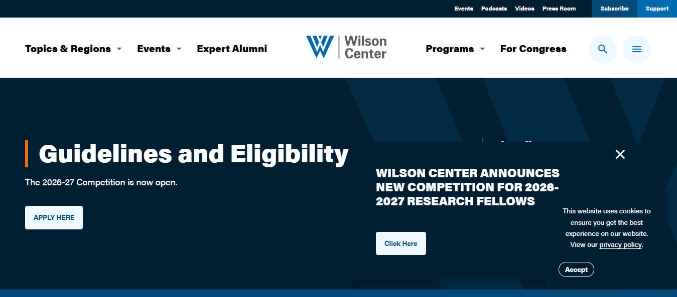 Wilson Center Fellowship Program