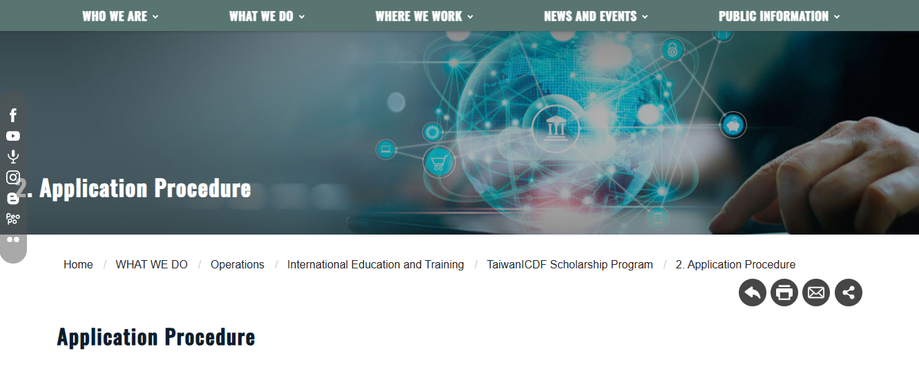 Taiwan ICDF Scholarship Program 2026