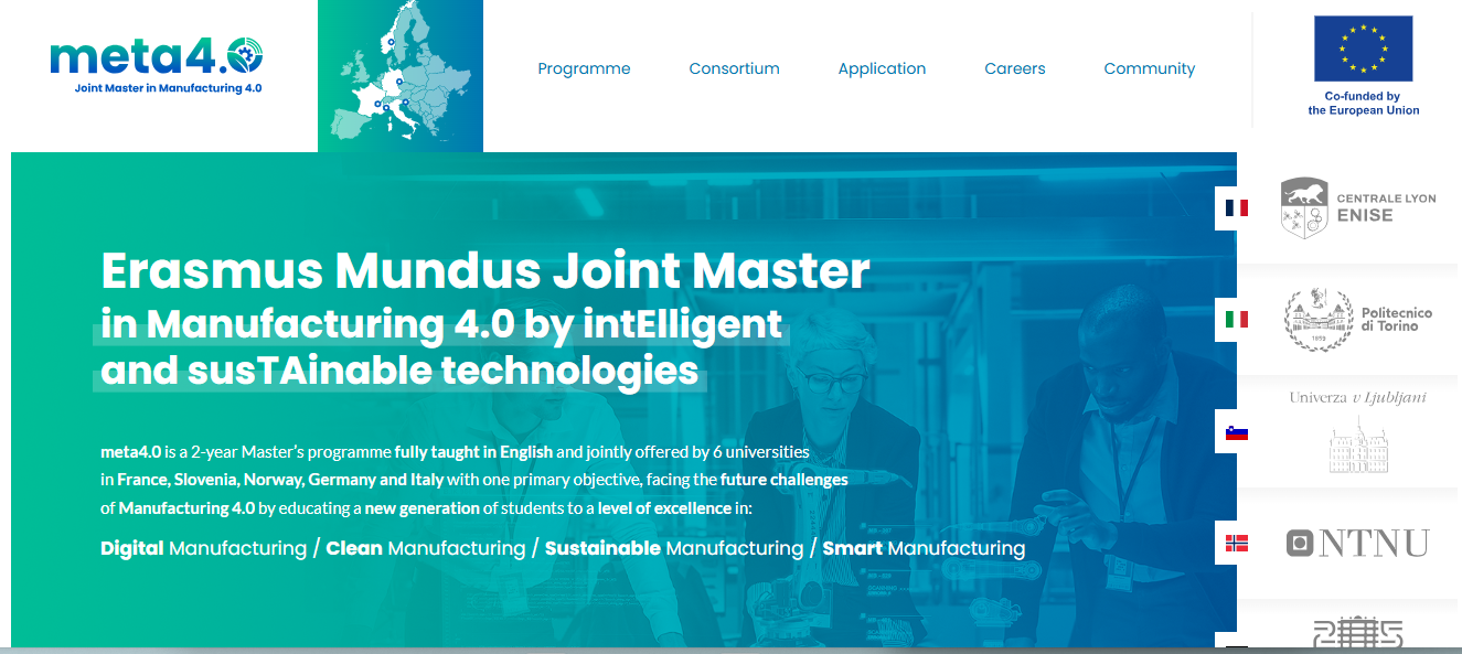 Erasmus Mundus Meta4.0 Scholarship