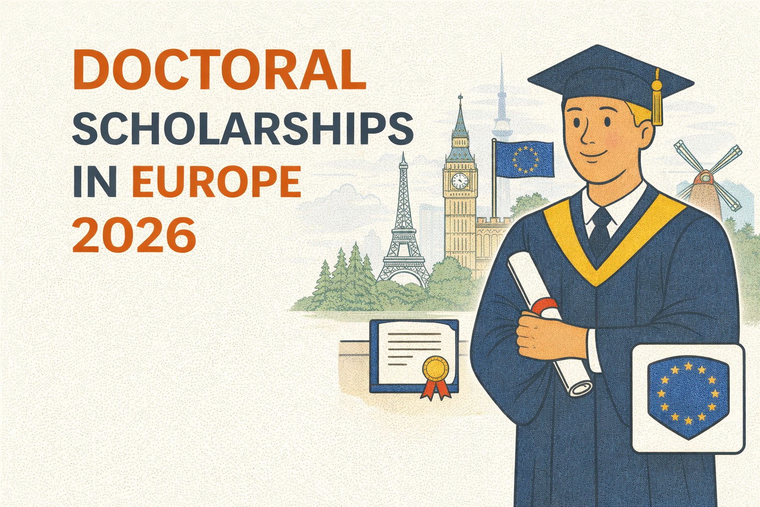 Top 10 Doctoral Scholarships in Europe 2026