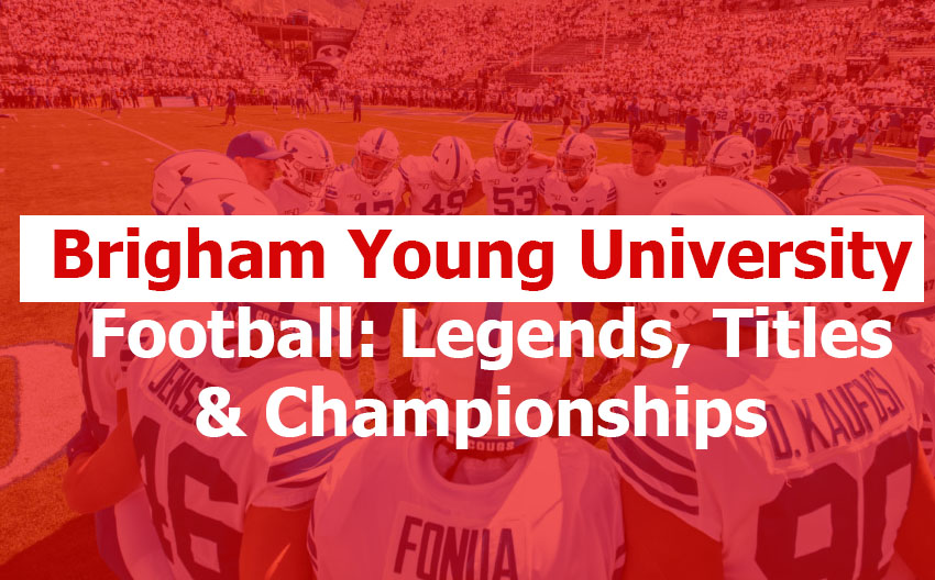 Brigham Young University football team at LaVell Edwards Stadium