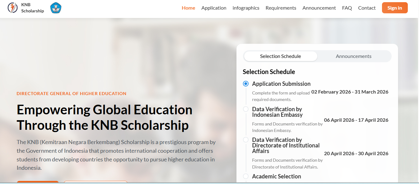 KNB Scholarship Indonesia 2026