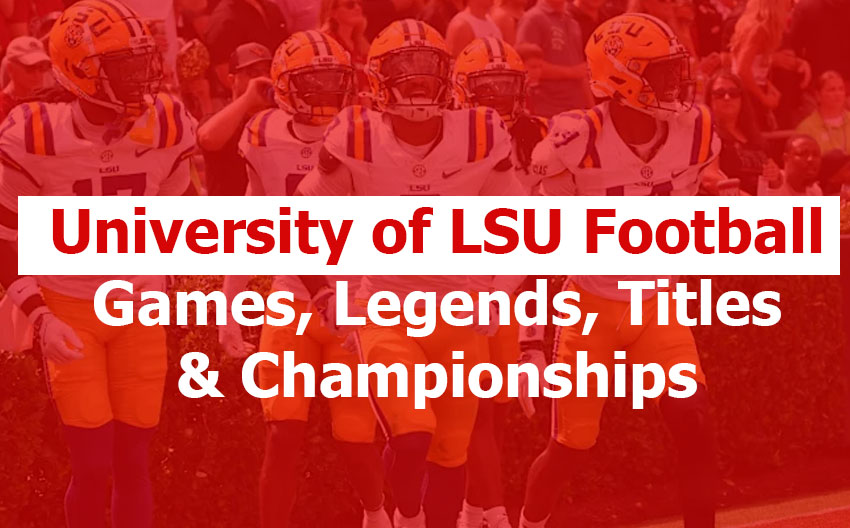 LSU Tigers football team entering Tiger Stadium at night