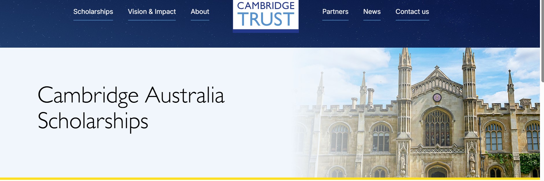 Cambridge Australia Scholarships 2026
