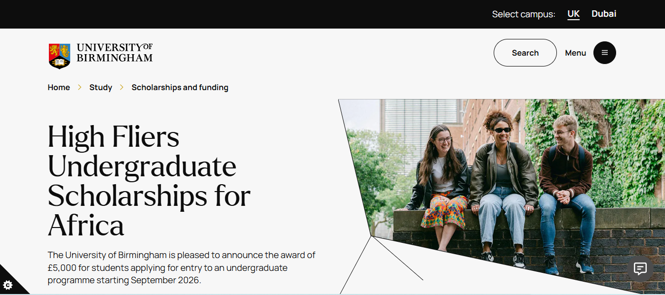 High Fliers Undergraduate Scholarships