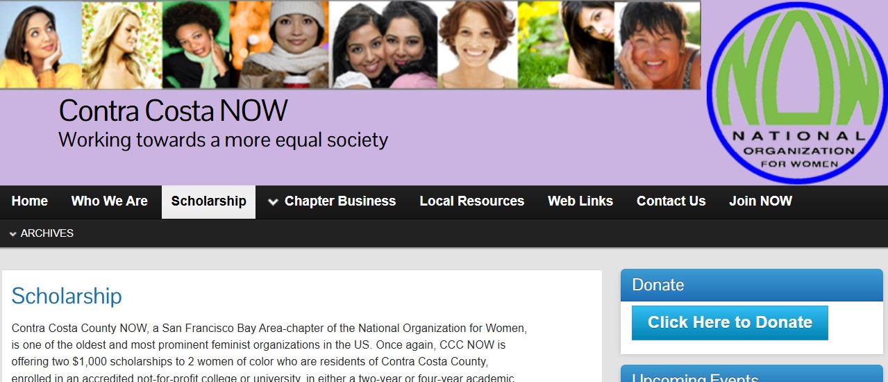 Contra Costa County NOW Scholarship 2026