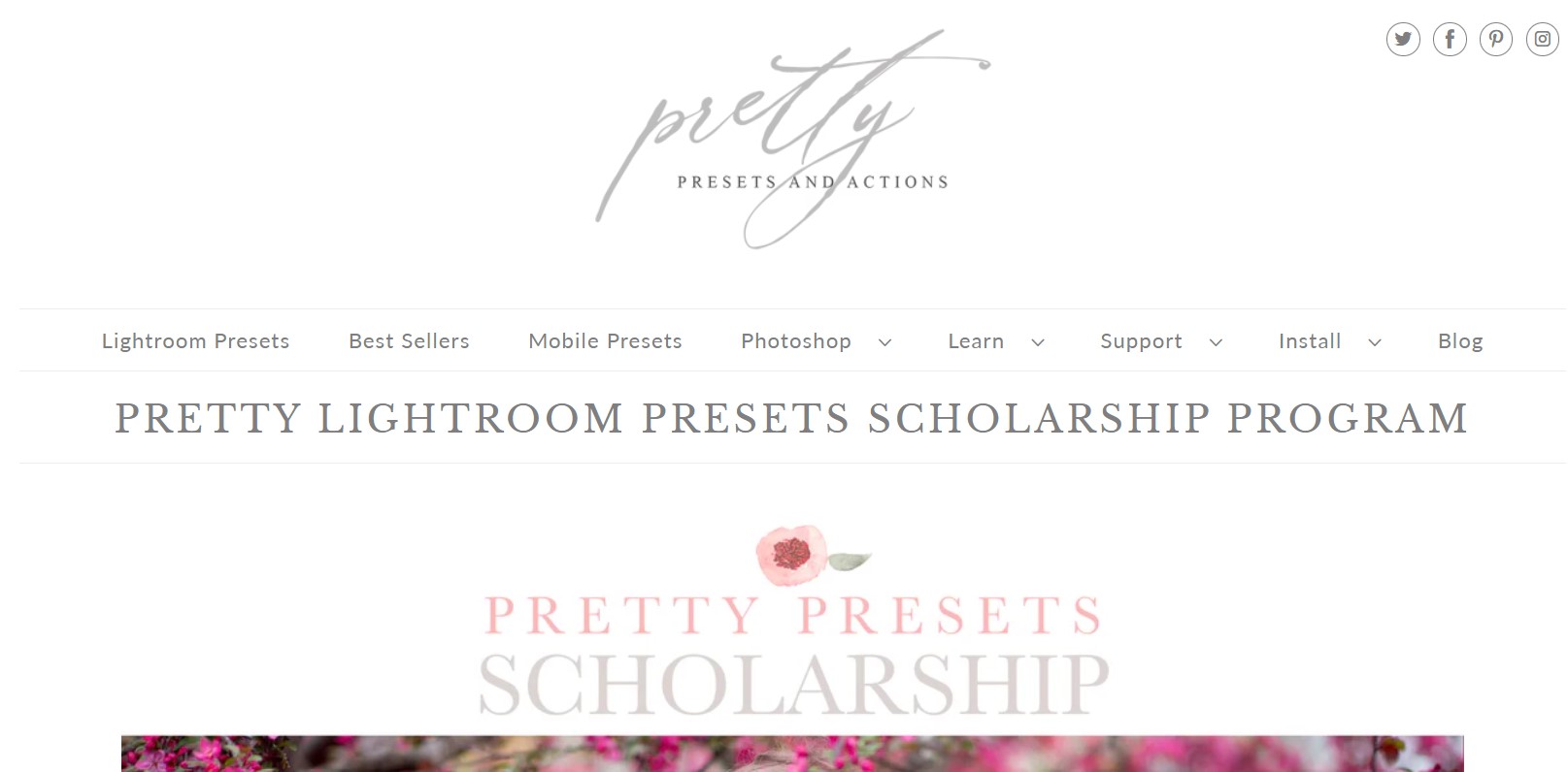Pretty Lightroom Presets Scholarship 2026