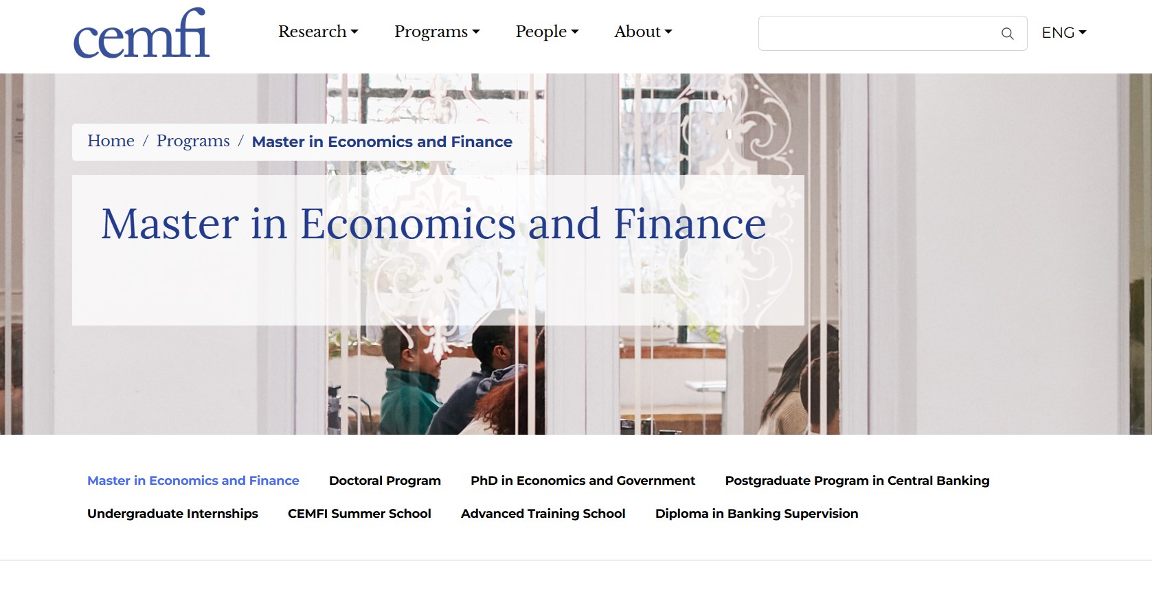 Scholarships and Tuition Waivers for CEMFI Master in Economics and Finance 2027
