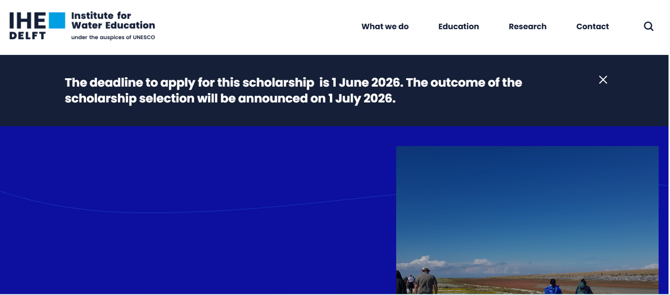 SIDS Scholarships in Water and Sustainable Development