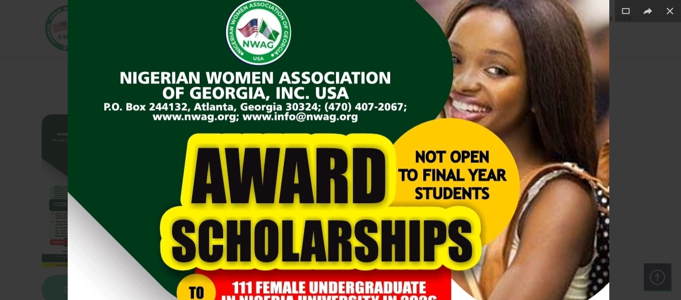 NWAG 2026 Undergraduate Scholarship