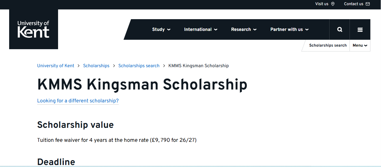 KMMS Kingsman Scholarship