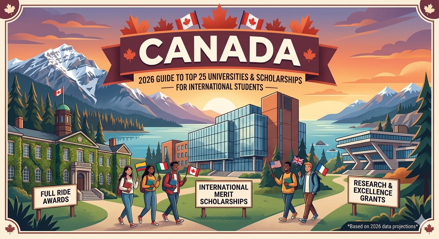 Top 25 Universities in Canada Offering Scholarships for International Students (2026 Guide) Top 25 Universities in Canada Offering Scholarships for International Students