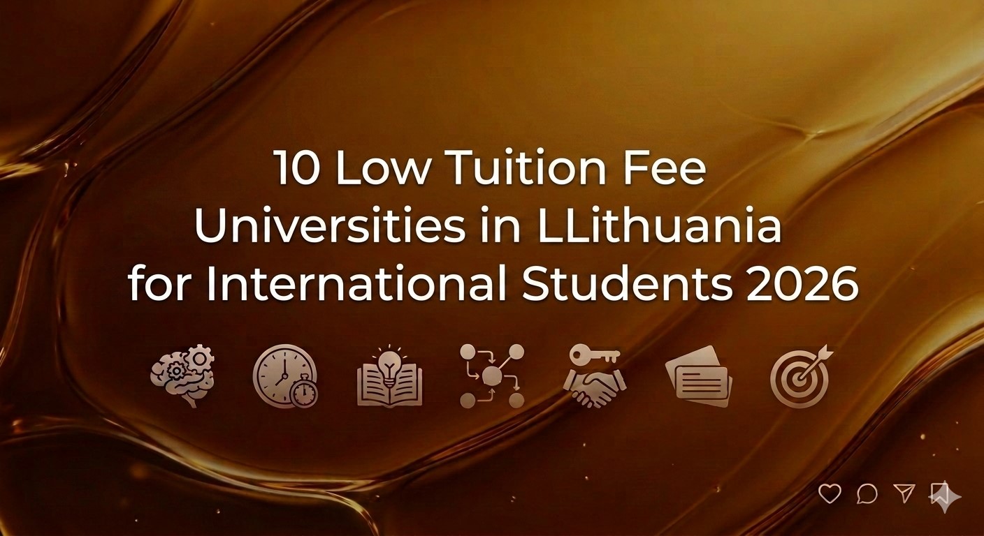 10 Low Tuition Fee Universities in Lithuania for International Students 2026