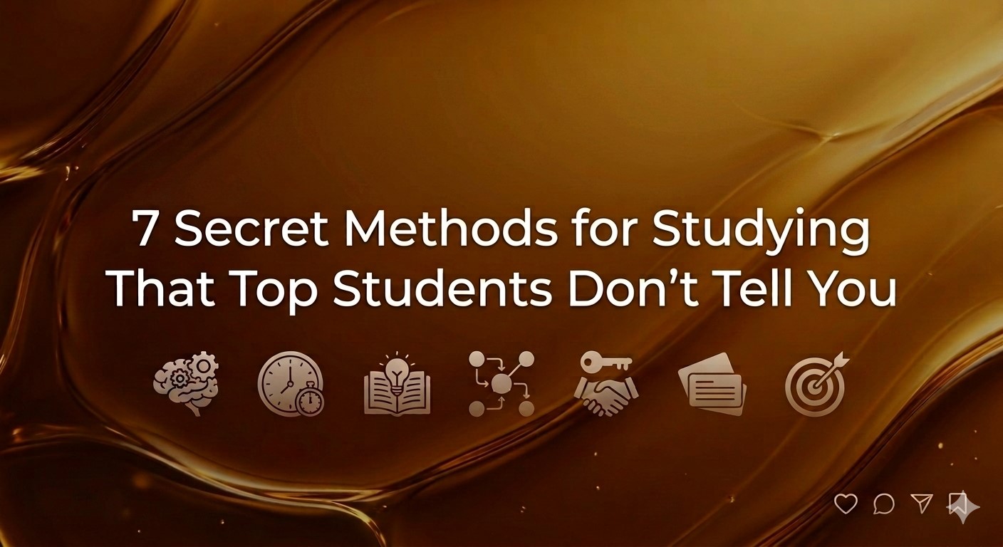7 Secret Methods for Studying That Top Students Don’t Tell You