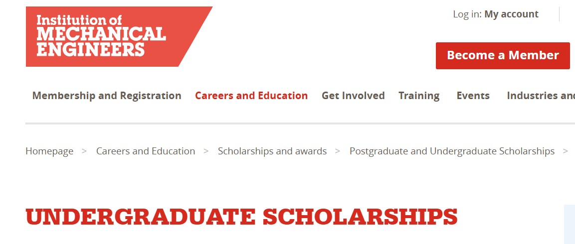 IMechE Undergraduate Scholarships 2026 