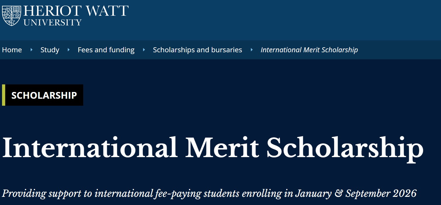 International Merit Scholarship 2026