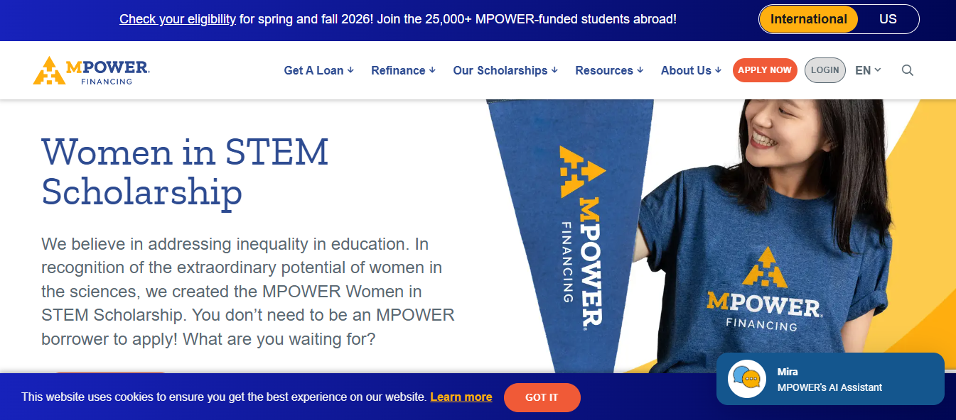 MPOWER Financing Women in STEM Scholarship