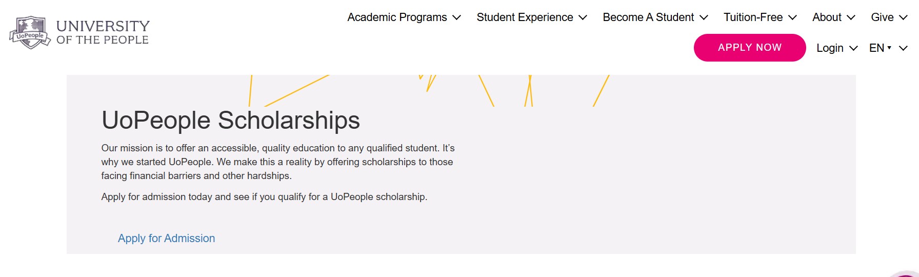 UoPeople Scholarships 2026