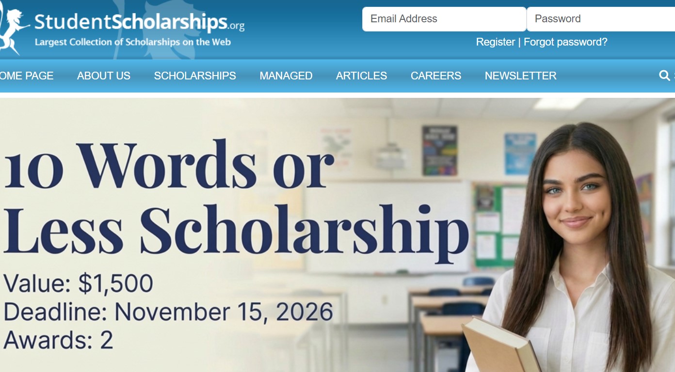 10 Words or Less Scholarship 2026