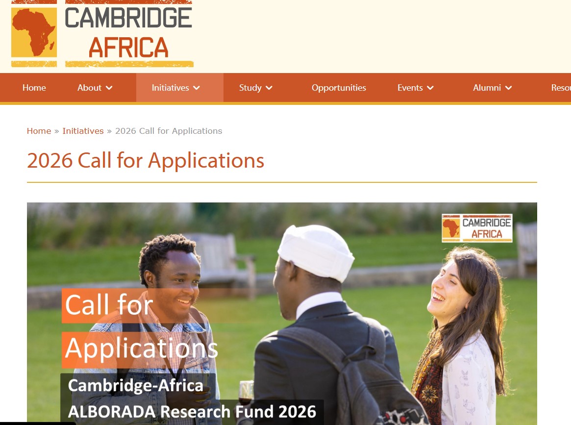 Cambridge-Africa ALBORADA Research Fund 2026