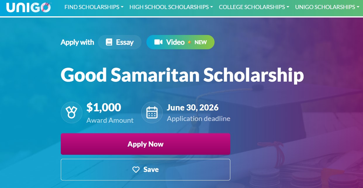 Good Samaritan Scholarship 2026
