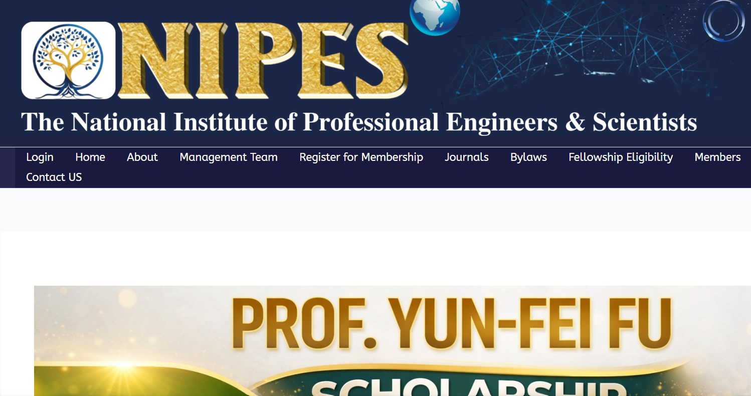 NIPES ₦1,000,000 Scholarship 2026 (Prof. Yun-Fei Fu Partnership)