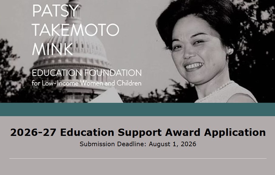 Patsy Takemoto Mink Foundation Scholarship 2026