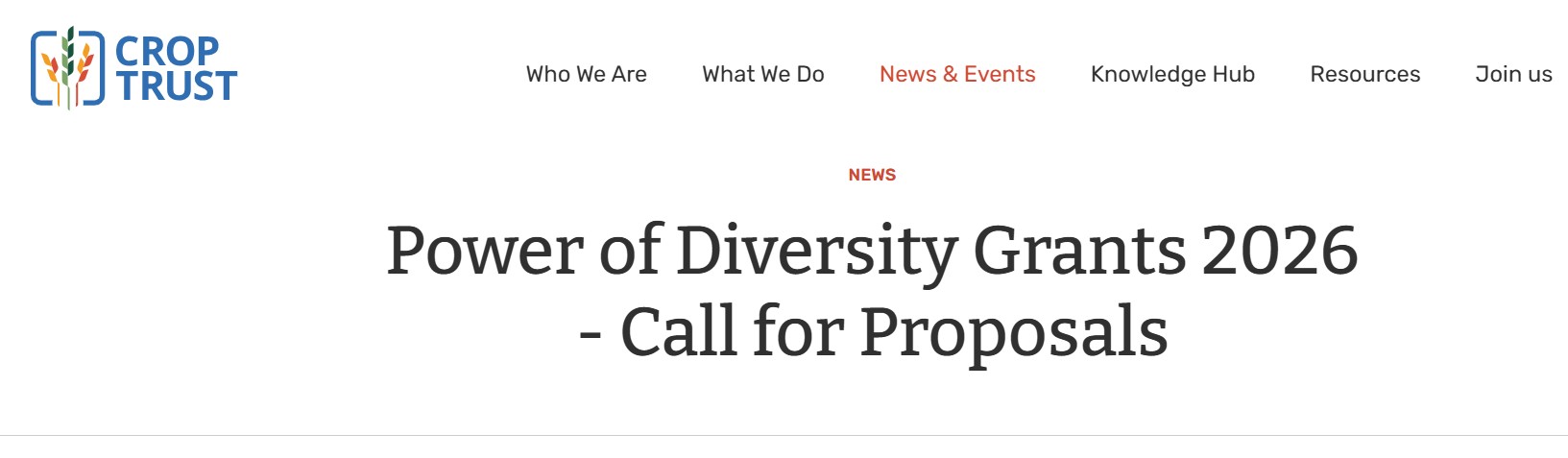 Power of Diversity Grants 2026
