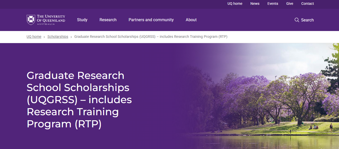 Graduate Research School Scholarships