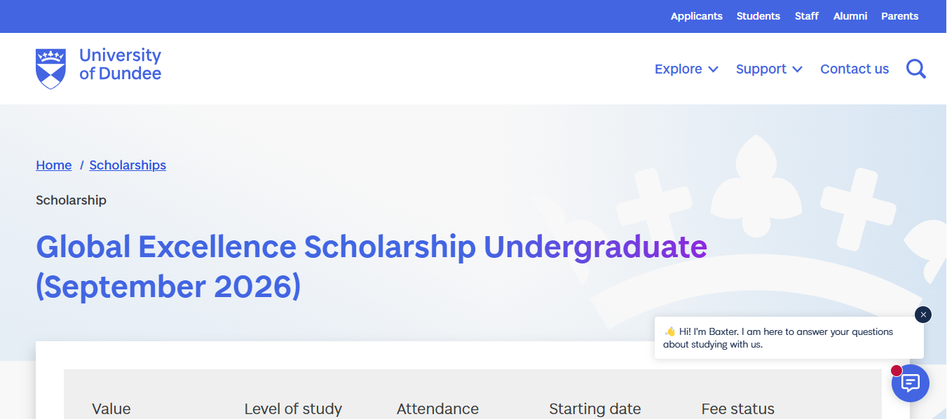 Global Excellence Scholarship