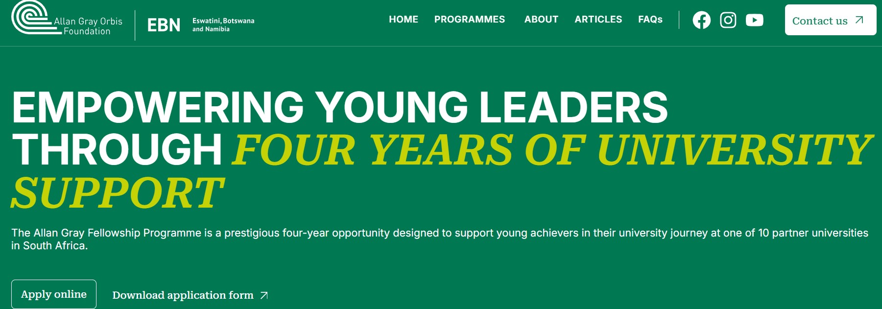 Allan Gray Fellowship Programme 2026