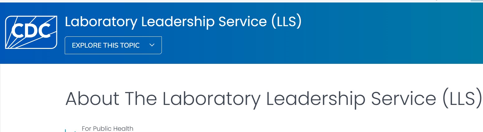 CDC Laboratory Leadership Service (LLS) 2027