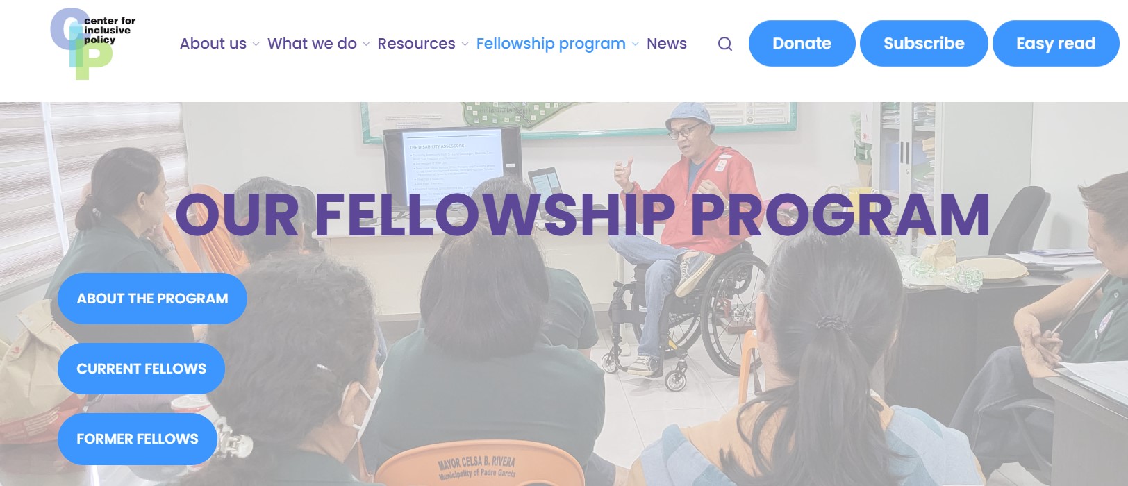 Center for Inclusive Policy (CIP) Fellowship Programme 2026