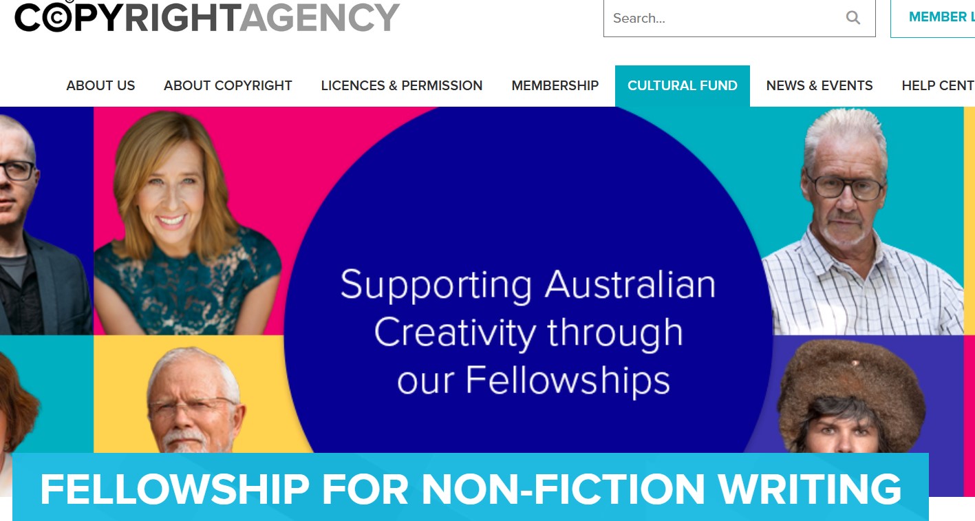 Copyright Agency Fellowship for Non-Fiction Writing 2026:
