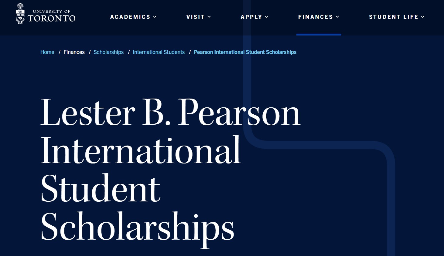 Lester B. Pearson International Scholarship 2027 in Canada