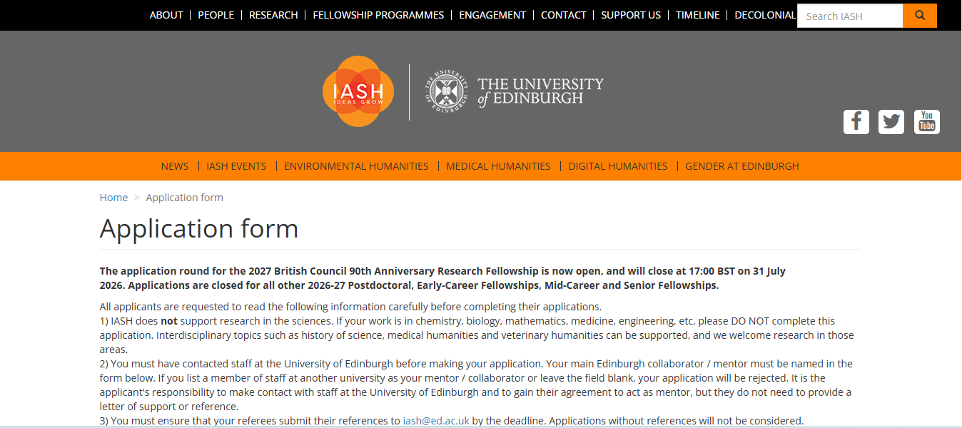 British Council Fellowships